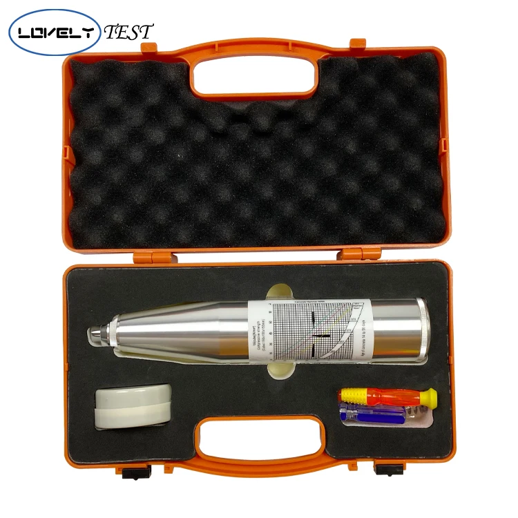 Probador de rebote de hormigón, máquina electrónica de trabajo de medición de compresión de 220V, garantía de 1 año