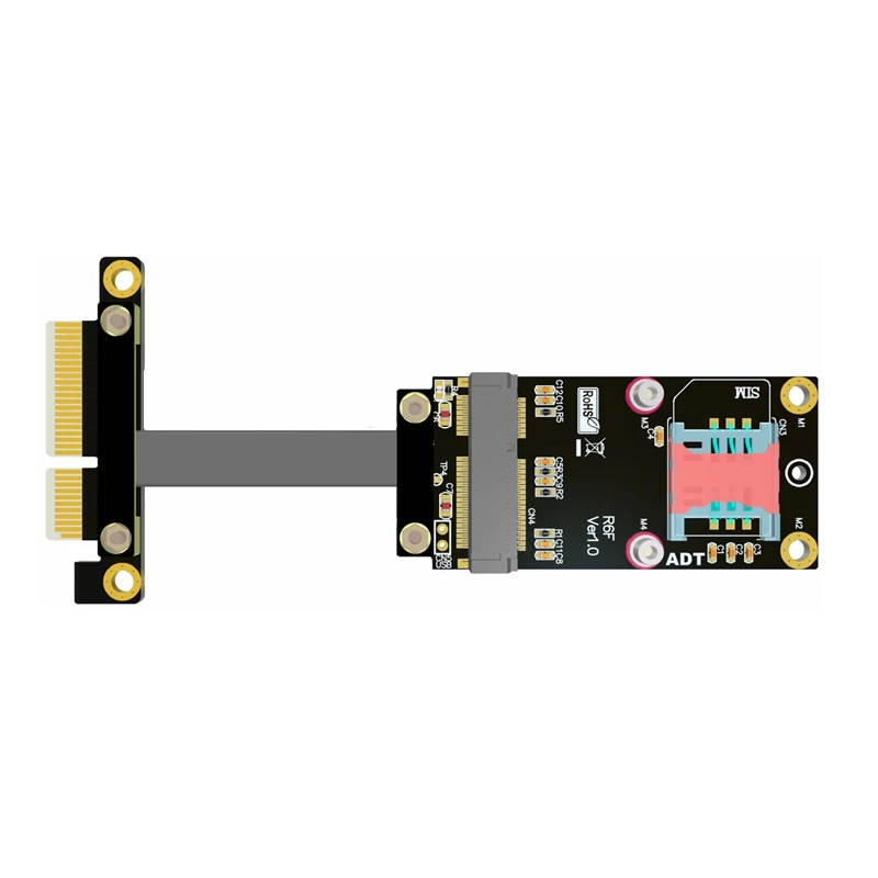 Cable de extensión R26SF PCIe x4 se transfiere a la mini tarjeta inalámbrica PCIe, cable mpcie PCIe3.0x1 gen3 8G/bps