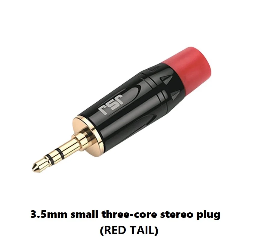 DIGIZULU النحاس مطلية بالذهب 3.5 سماعة التوصيل 3.5 مللي متر صغيرة ثلاثة النواة ستيريو aux كابل الصوت لحام الرأس