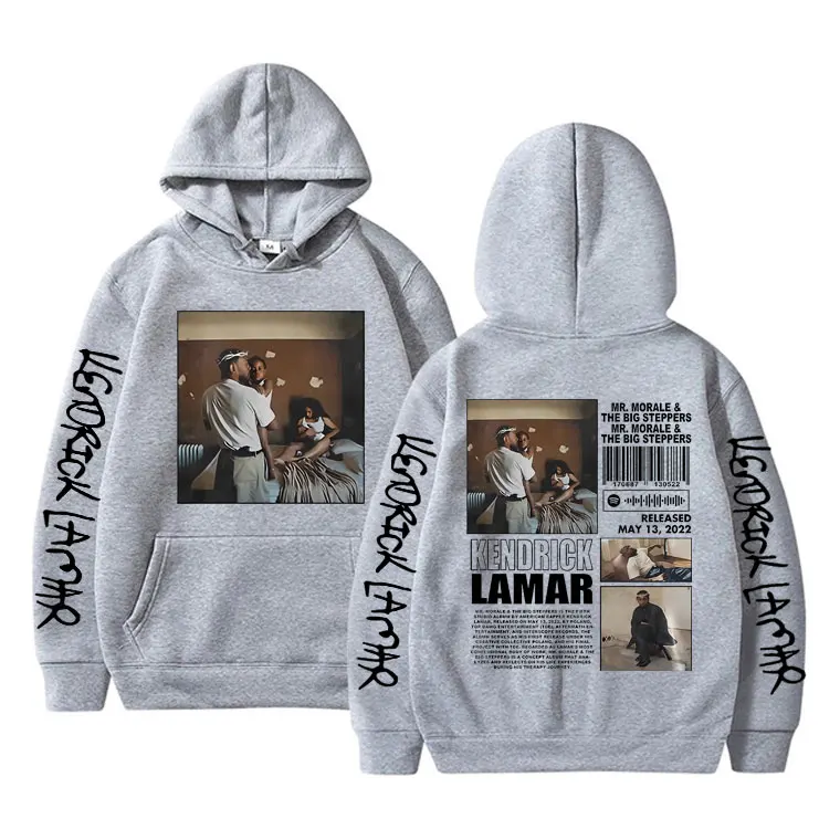 Rapper Kendrick Lamar Mr Morale & The Big Steppers Print Hoodie Men Hip Hop Oversized Sweatshirt Unisex Fleece Cotton Hoodies