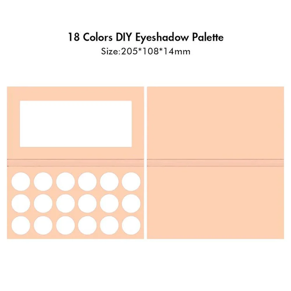 18 kleuren Private Label Oogschaduw DIY Palet Aangepast logo Langdurig Waterdicht Glitter Matte Shimmer Make-up Wreedheidsvrij
