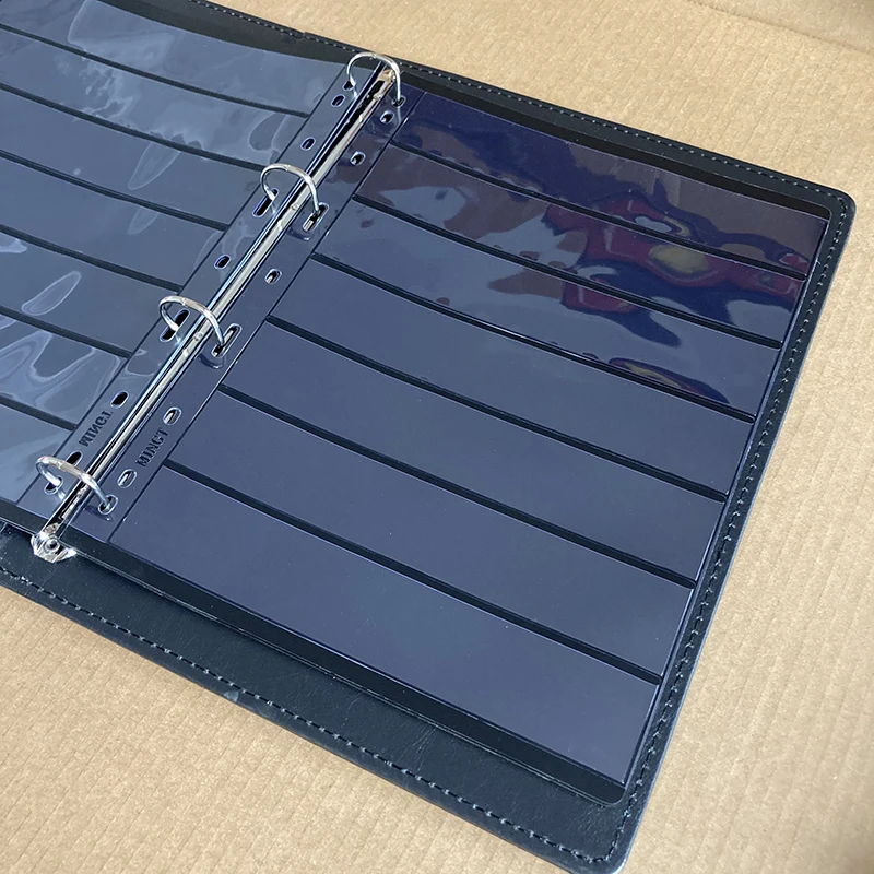 5Pcs A4 Stamp Collection Pages 2/3/4/5/6/7 Row Double Sided,Stamp Album Refills for Collectors,Archival Safe Stamp Storage Sheet