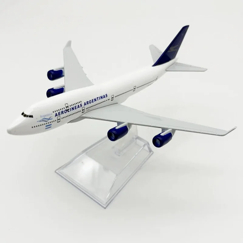 Sammlung B747 16 cm argentinische Airways 1/400 Maßstab Metalllegierung Flugzeug Flugzeug mit Fahrwerk Druckguss Flugzeug Modell Display