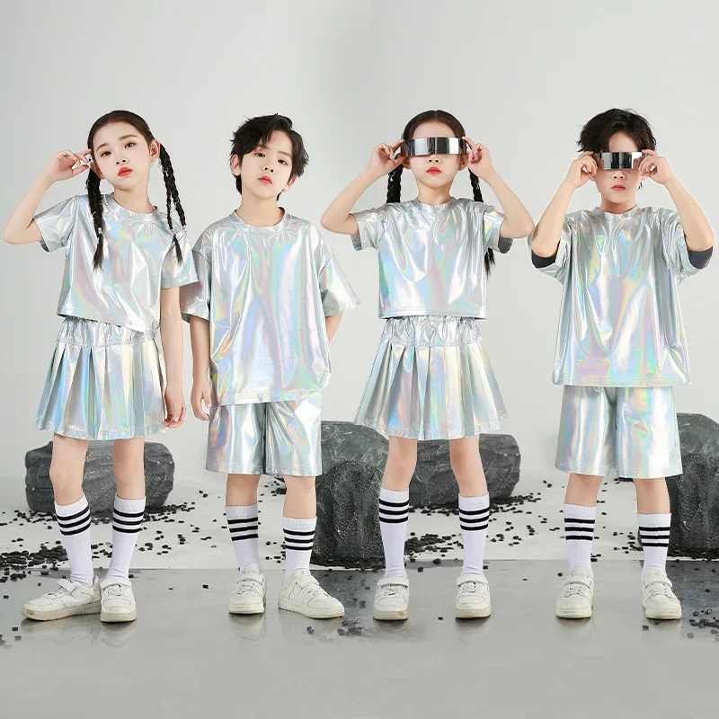 Neue Kinder Roboter Street Dance Performance Anzug AI Technologie Sinn Kleine Lotus Stil Tanz Anzug Student Traum Raumanzug