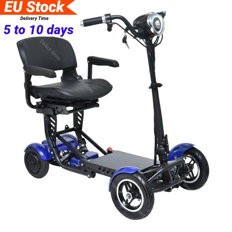 

EU STOCK Lightweight Travel Electric Scooter For Women 500W 36V Mobility Scooters 4 Wheels Folding With Removable Armrest