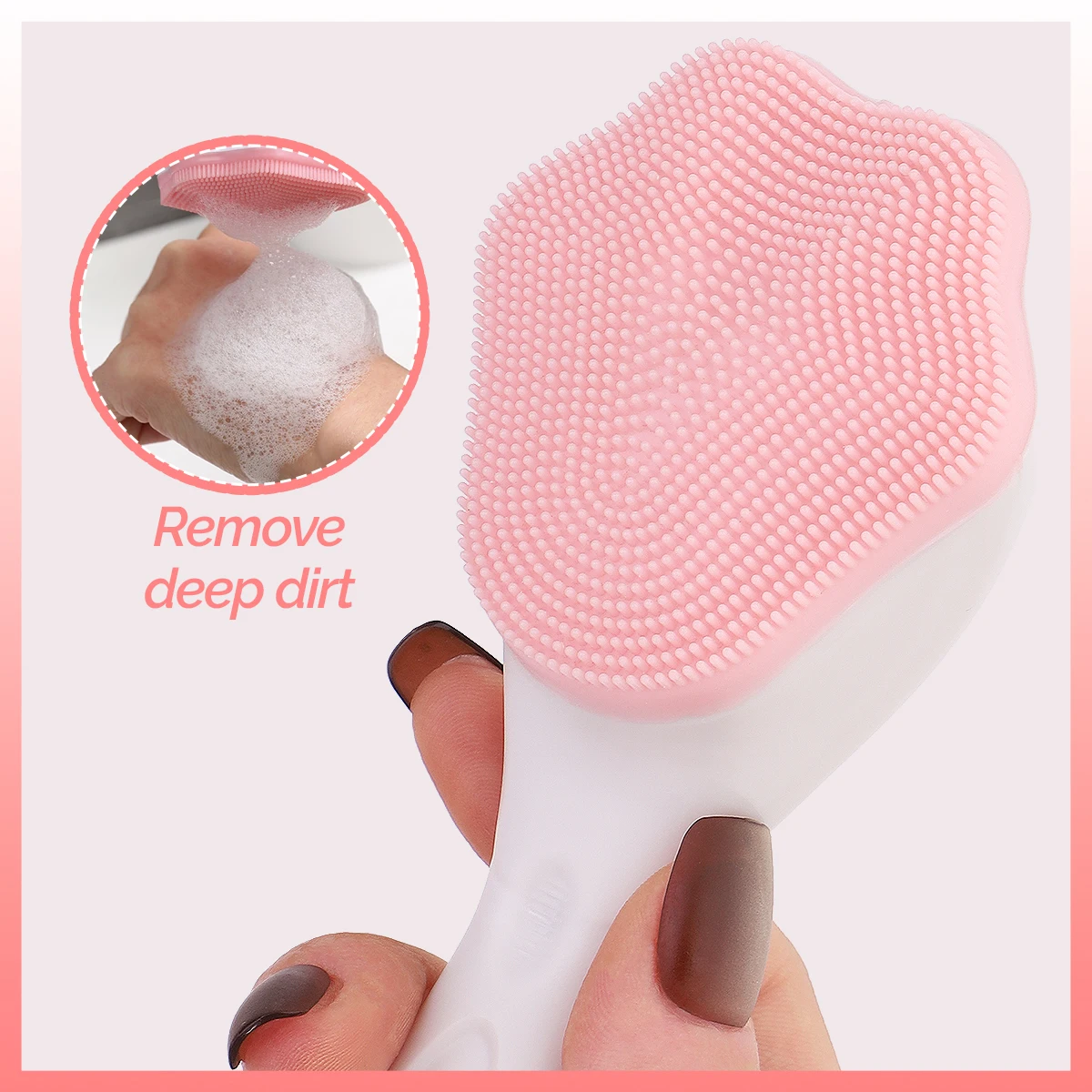 17PCS face cleaning set, with face brush, mud film brush, convenient skin care cleaning set, perfect gift for women