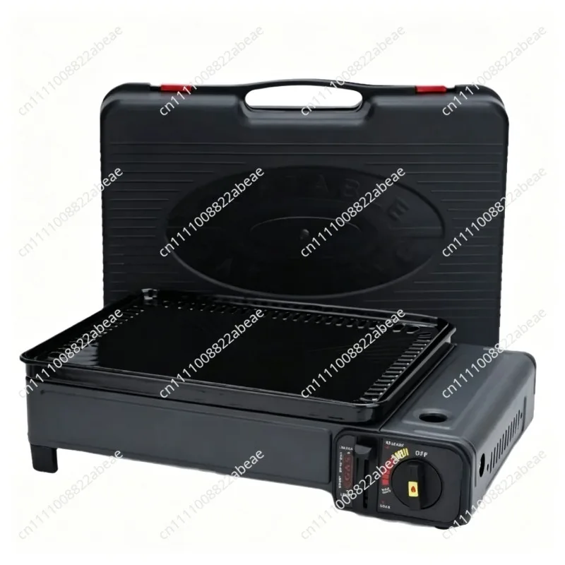 Roasted Sausage Stove Multi-Functional Camping Roast Meat BBQ Grill Night Market Stall Cassette Stove With Mesh Baking Pan