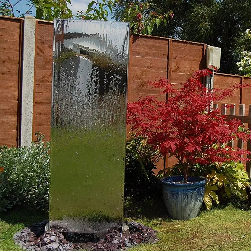 Hot-selling garden stainless steel water nozzle exterior decoration falling water fountain
