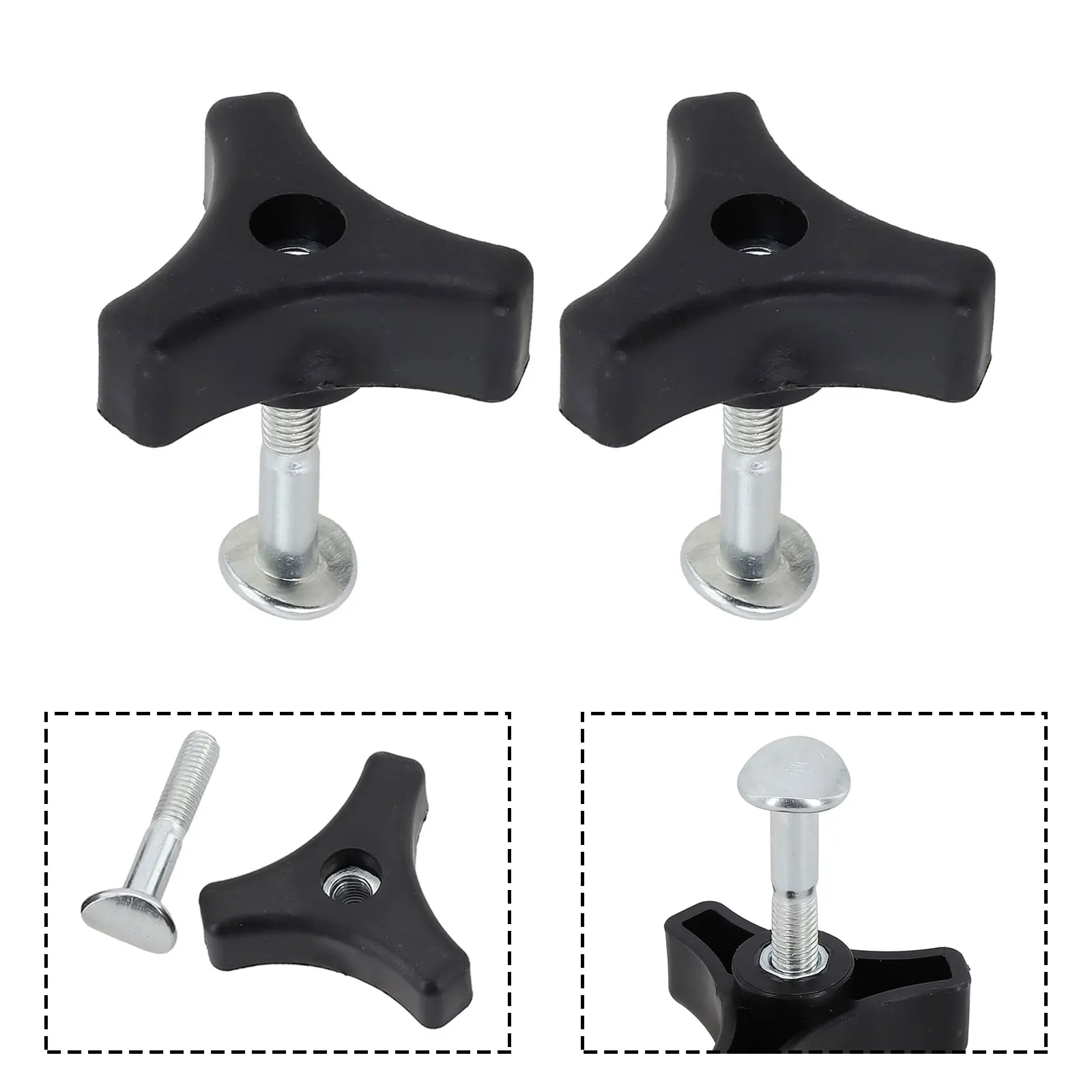 Lawn mower Handle Knob Bolt Lock Parts Plastic Screw Switch Triangle Valve Accessories Garden tool Knob Practical