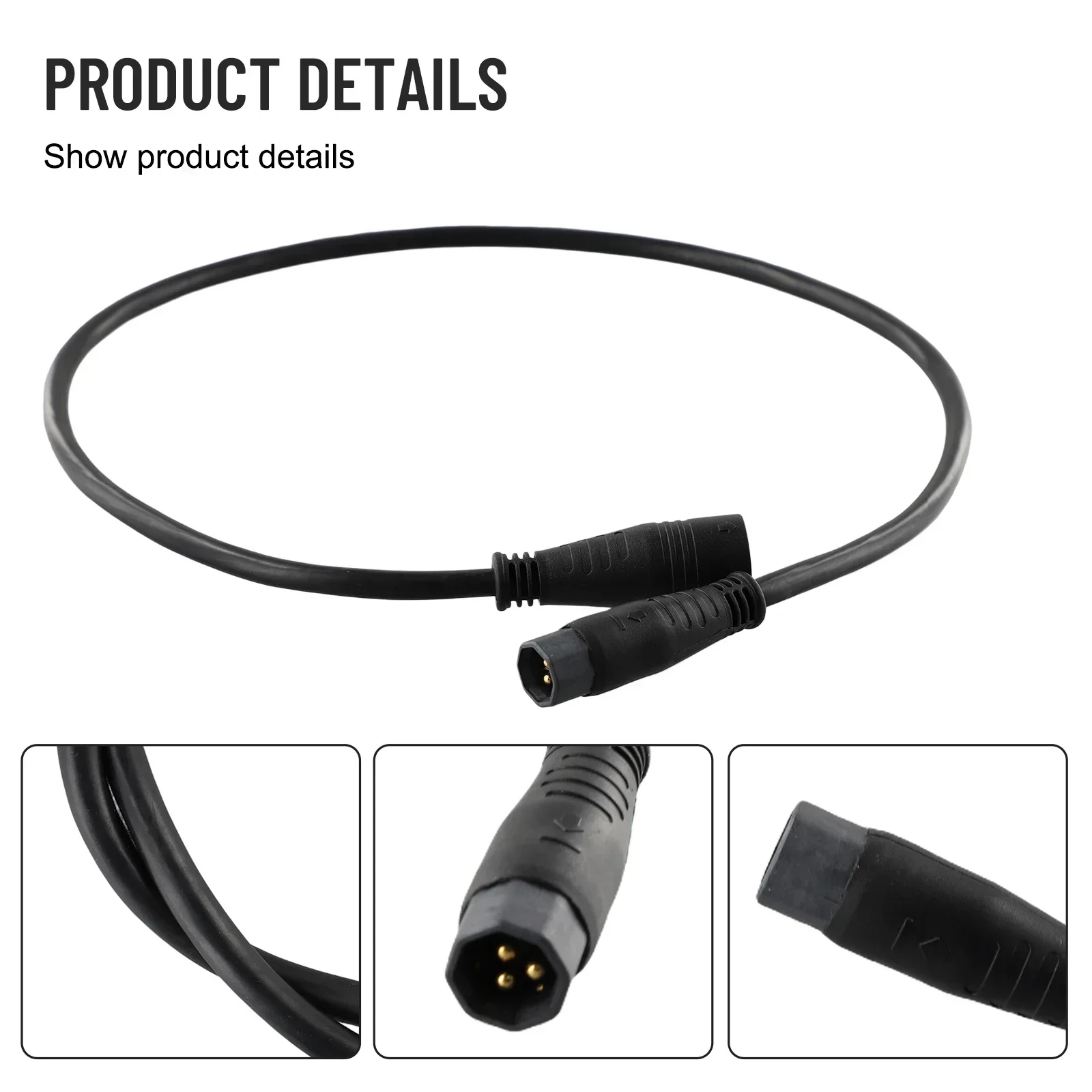 9 Pin Extension Cable 1 Pcs Tough Components Practical 250W-1000W 60cm E-Bike Electric Bicycle High Quality Motor New Part