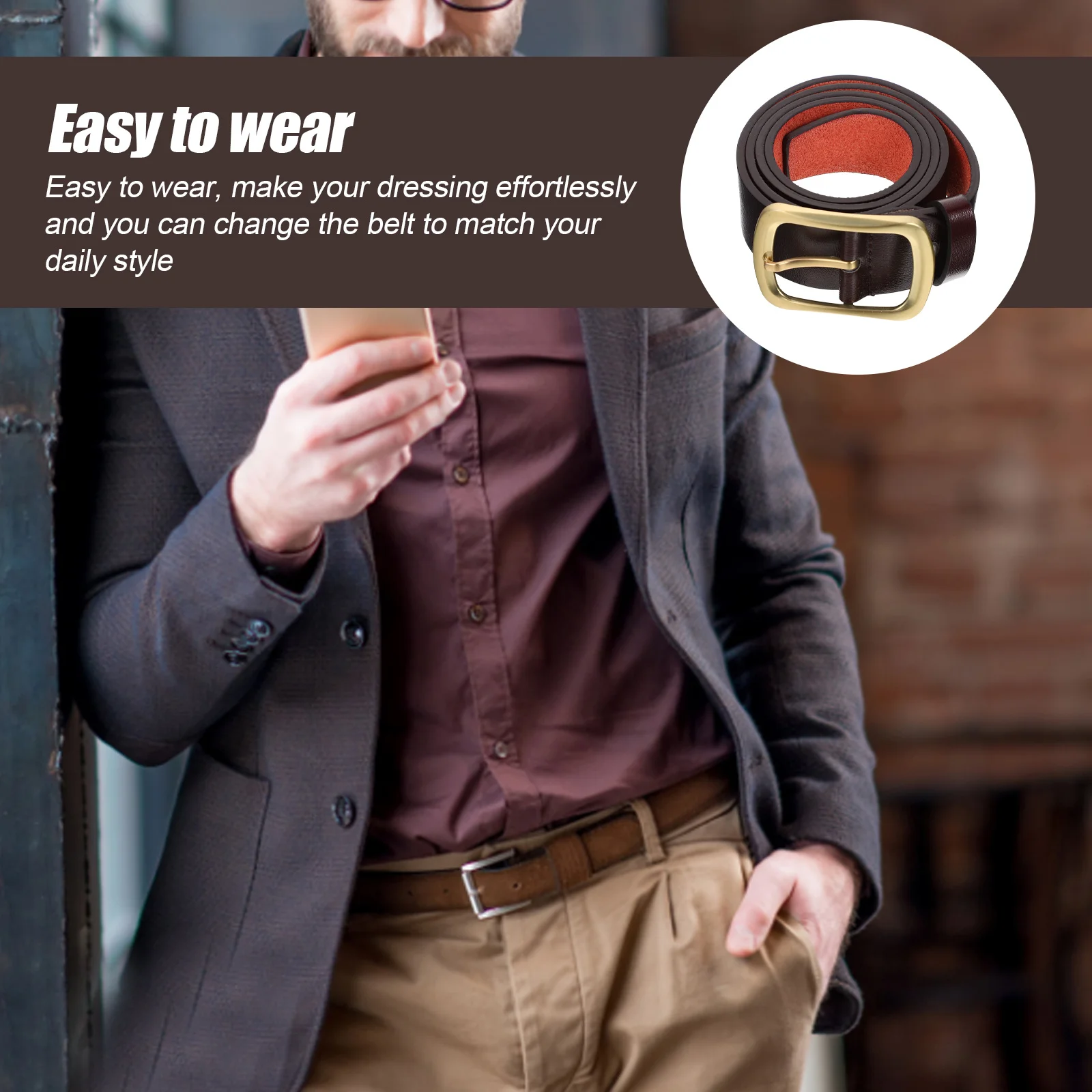 

For Men Gifts For Men Adjustable Mens Dress Casual Belt Stylish Wear Gifts Jeans Pants Belts