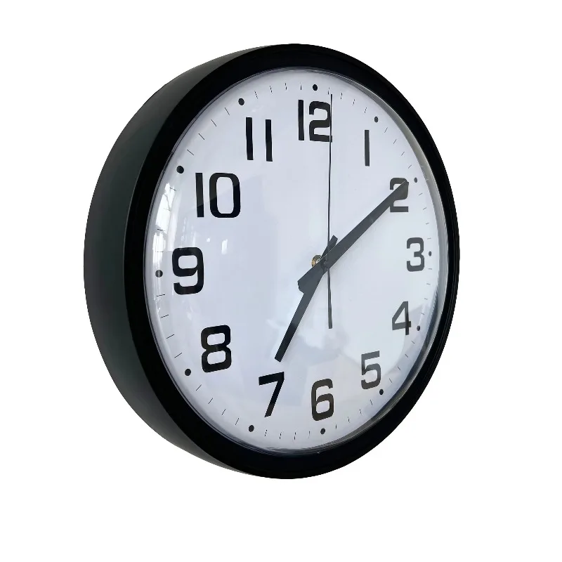 Analog POE IP Network NTP School Wall Clock with Black Plastic Box