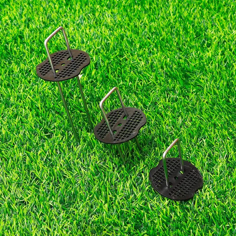 

【Nice】U-type Heavy Duty Galvanized Pins With Gaskets Landscape Staples Garden Stakes Spike Fence Stakes Turf StapleTent Securing