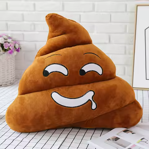 Wholesale cartoon new expression poo plush toys cute funny quirky funny poop cushion