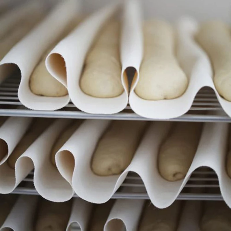 Thick Pastry Baker\'s Couche Proofing Cloth Linen Fermented Cloth Baking Mat Dough Bakers Pans Proving Bread Baguette Flax Cloth