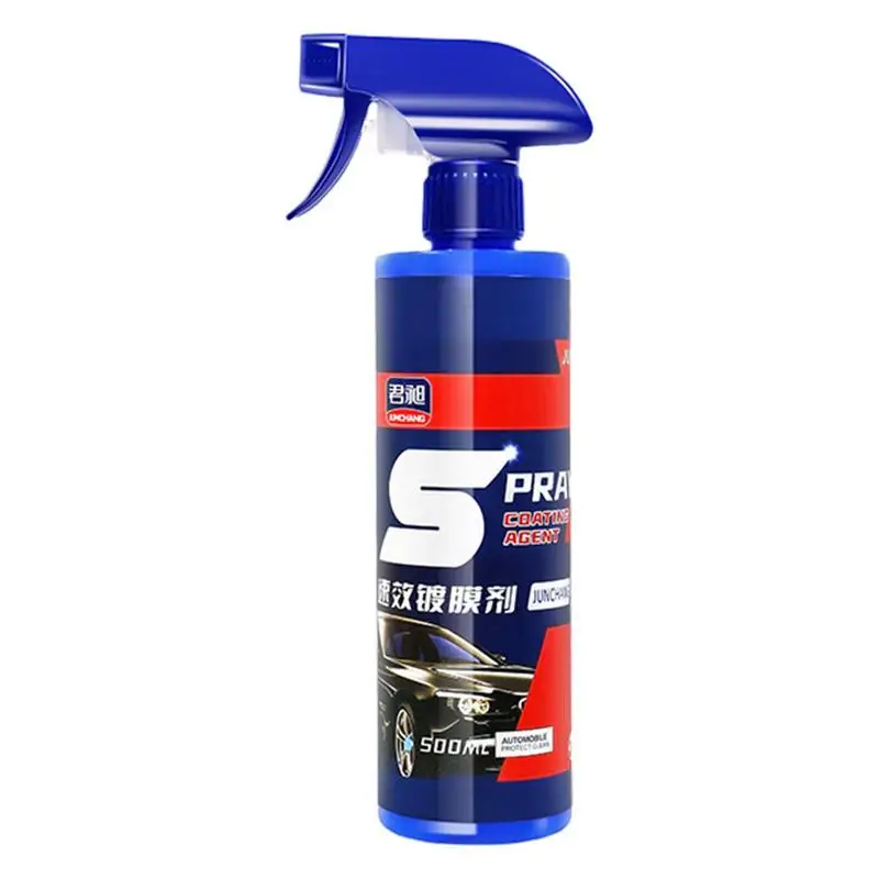 

Spray Coating Agent For Cars 500ml Quick Detail Spray For Cars Double Coating Layer Nano-Coating Auto Spray Wax Hydrophobic