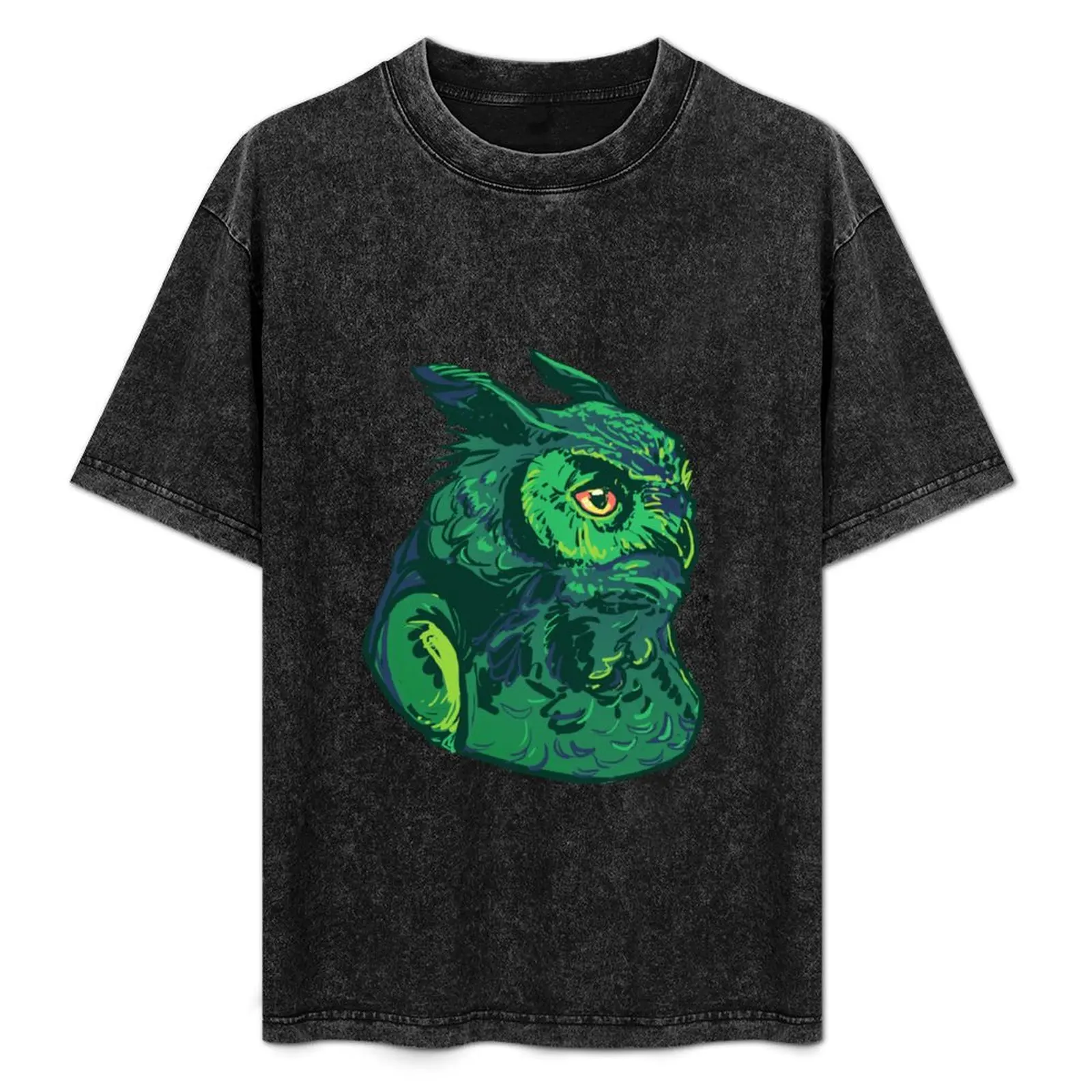 Emerald Owl T-Shirt graphic t shirt vintage plain big and tall t shirts for men