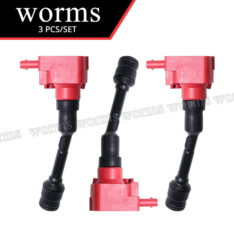 

Worms High Performance Ignition Coil Racing 3PCS Set For Ford 1.0L Fiesta Focus EcoSport CM5G-12A366-CB