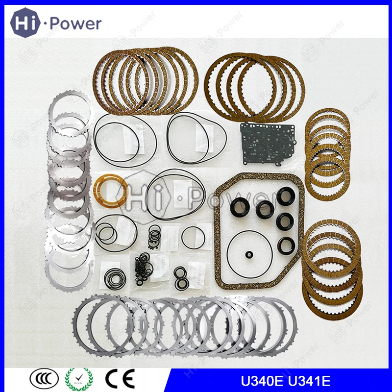 U340E U341E Transmission Master Rebuild Kit Overhaul Friction Steel Plate For TOYOTA COROLLA Gearbox Disc Oil Seal Repair Kit