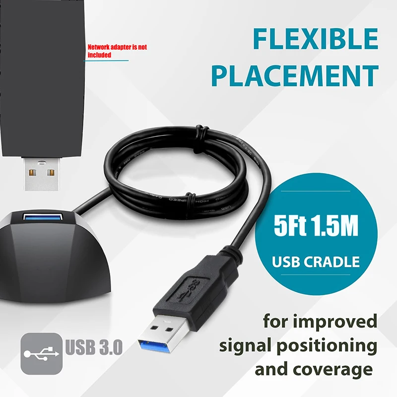 USB 3.0 تمديد حوض قاعدة كابل سطح المكتب USB 3.0 ذكر إلى أنثى تمديد الحبل USB 3.0 موسع كابل لمحور الشبكة u-DisK