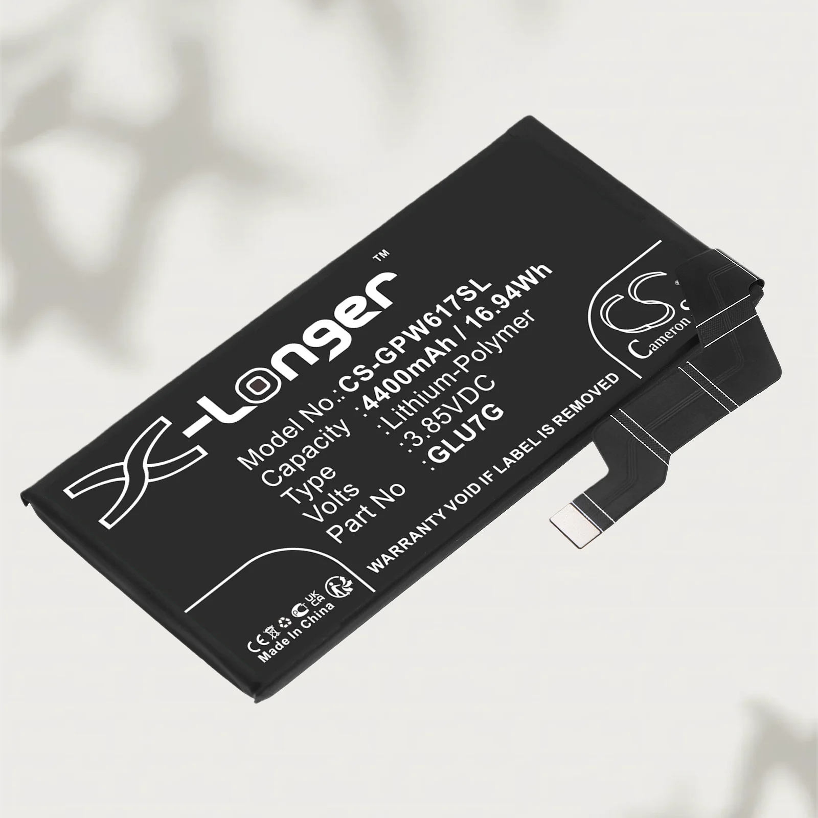 3.85V 4400mAh Mobile, SmartPhone Battery GLU7G for Google Pixel 6a, GB17L, Pixel 6a 5G, GB62Z, GX7AS, G1AZG +TOOLS