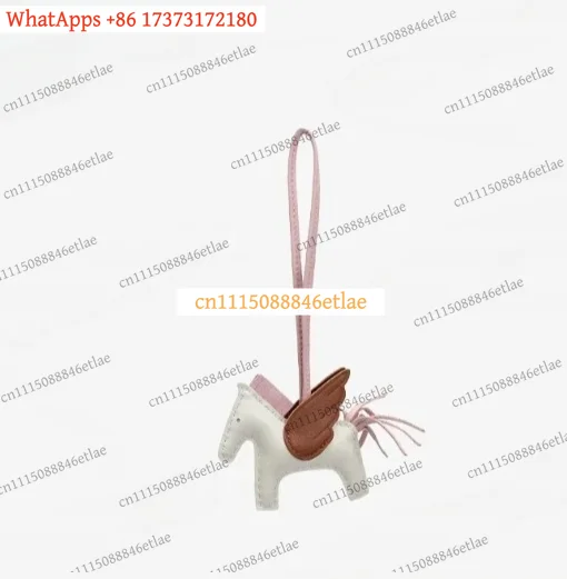 k3 Color-Matched Leather Pegasus Pendant – Bag & Car Keychain Accessory