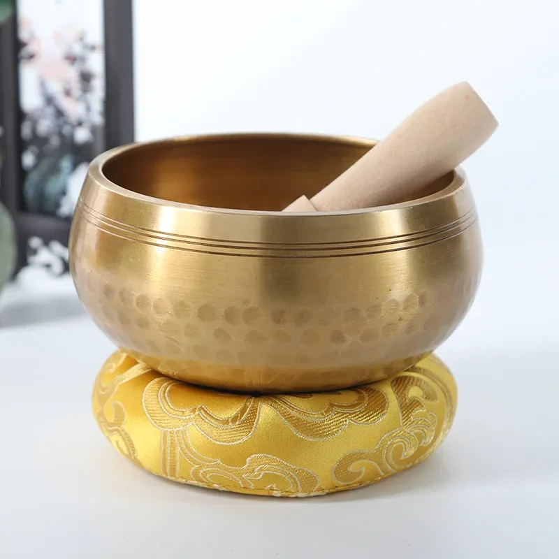 Original Tibetan Singing Bowl Brass Singing Bowls Handmade Genuine Nepal Meditation Sound Healing Musical Instrument Diapason