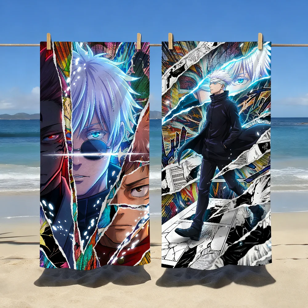 Classic Anime S-Satoru Gojo Towel Quick Dry Soft Yoga Swimming Fitness Mountain Climbing Large Beach Towels