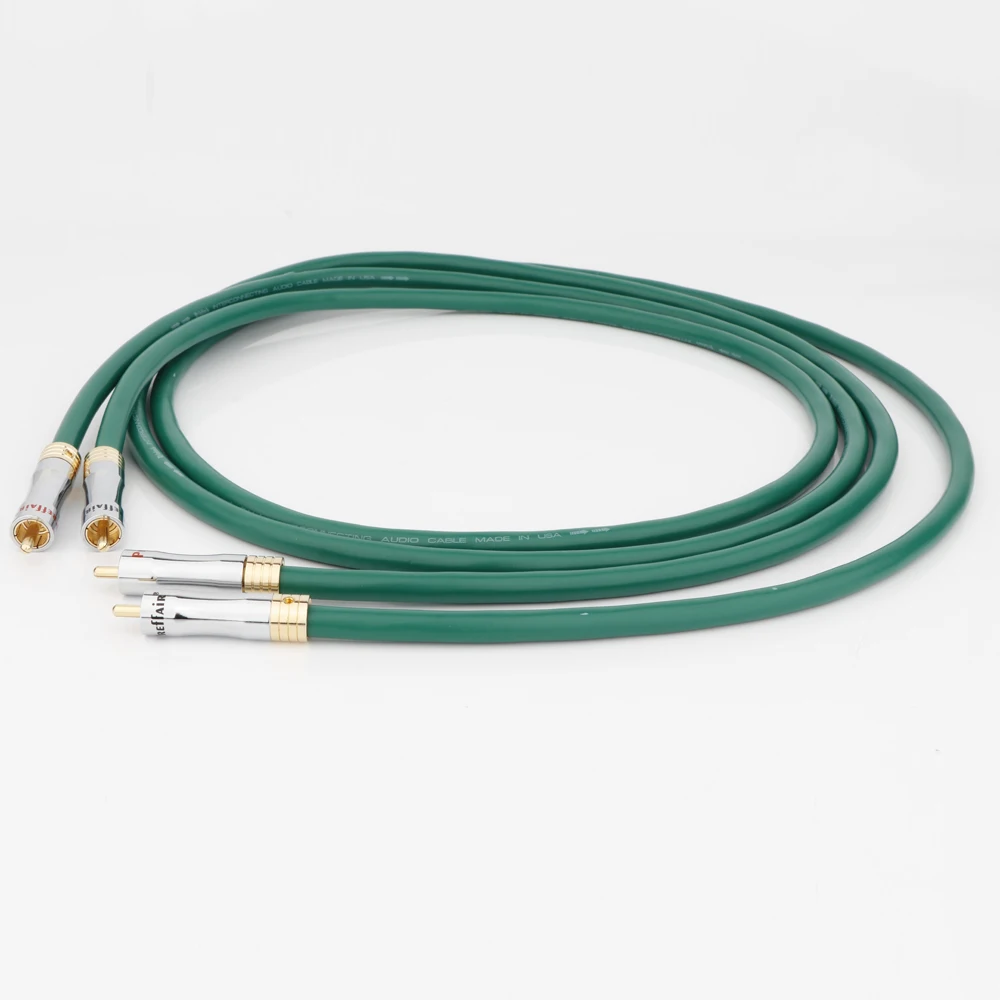 

MCINTOSH 2328 4 Core Copper And Silver Mixed Braid HiFi Audio RCA Cable With Preffair Gold-Plate RCA Plug interconnect Cable