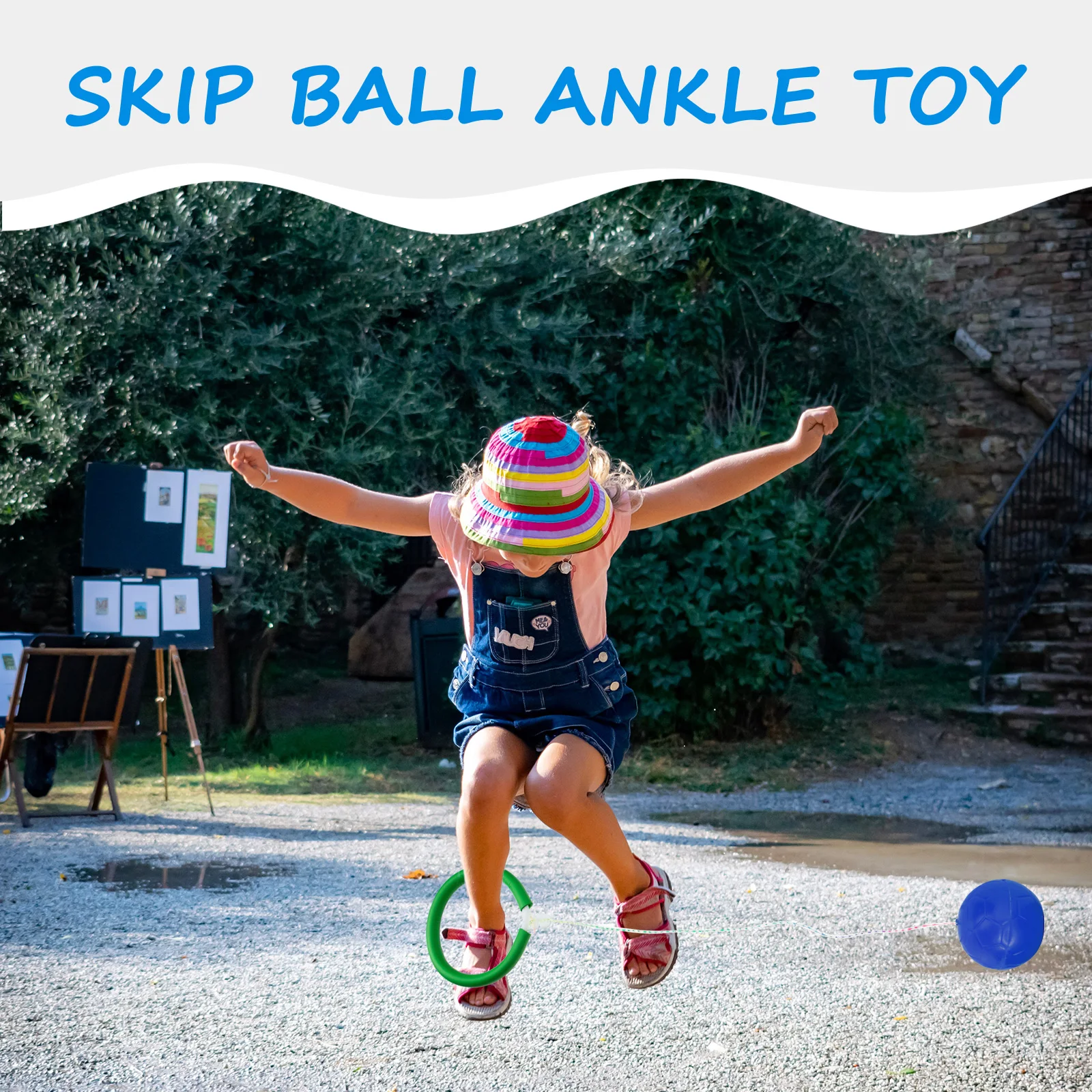 

2pcs Jumping It Toy Foot Ring Skip Ball Ankle Ring Toy Kids Adults Fitness Foot Rings Balance Training Outdoor Indoor Games
