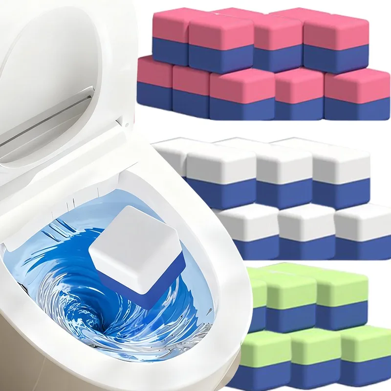 

Toilets Cleaning Effervescent Tablet Mini Magic Cube Toilet Cleaner Deodorant Remover Urine Stain Yellow Dirt Cleaning Blocks