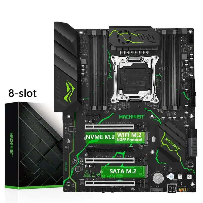 To X99 MR9S Motherboard LGA2011-3 Support Intel Xeon 2680 2690 2667 v3/v4 CPU DDR4 RAM Memory ATX NVME SATA M.2 USB3.0