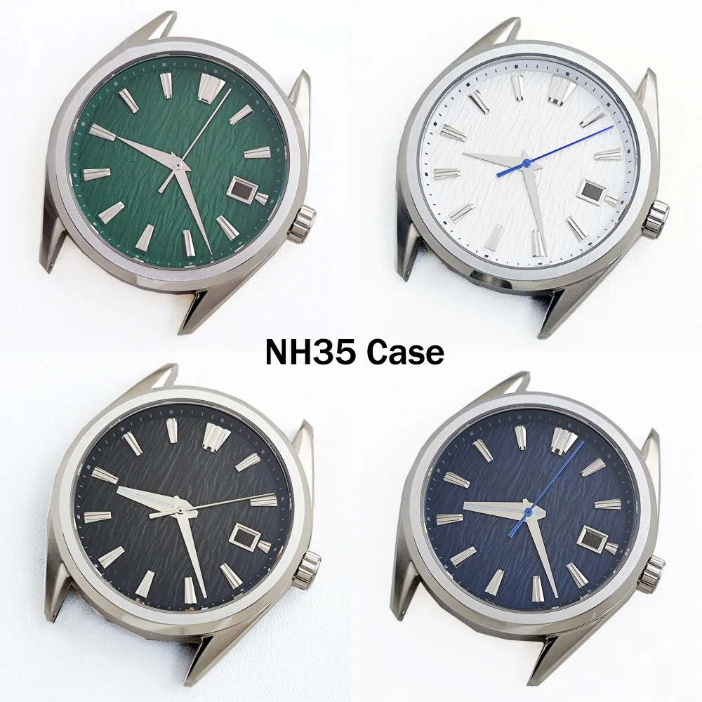 40mm NH35 Case Men's Stainless Steel Watch Case 33.5mm Dial Custom Logo For GS Style Case Dial NH35/NH36 Movements Watch Modul