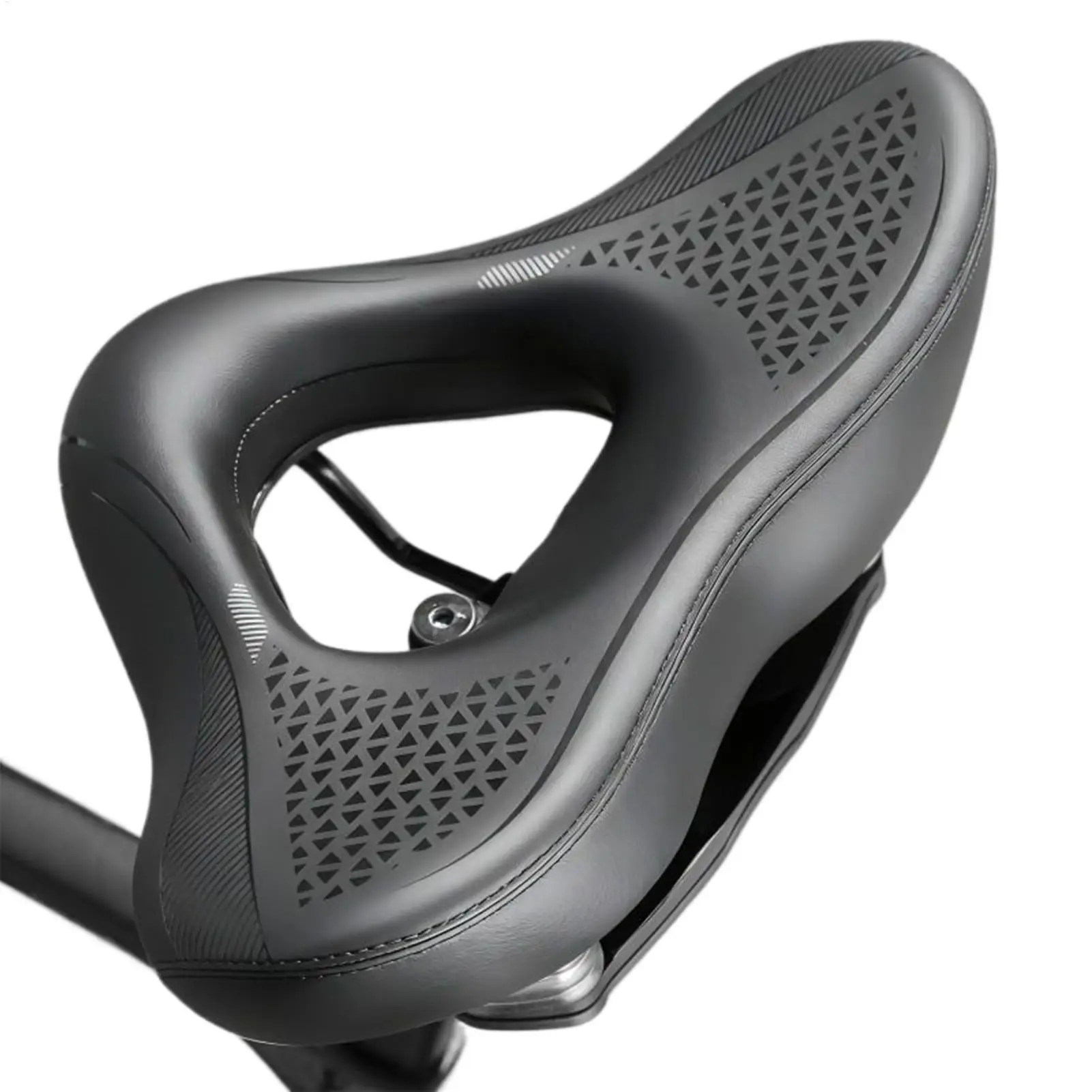 

Cycle Seat Cushion Anti-Slip Comfortable Wide Hollow-out Bike Cycling Seat Cushion For Commuting Touring Long-Distance Riding