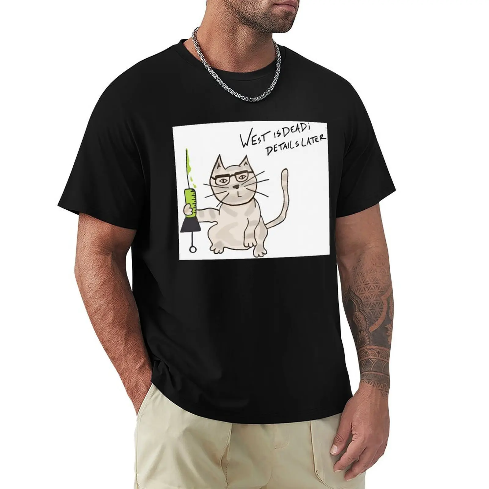 The Re-animator Cat. T-Shirt Casual Trendy Short Sleeve T-Shirt