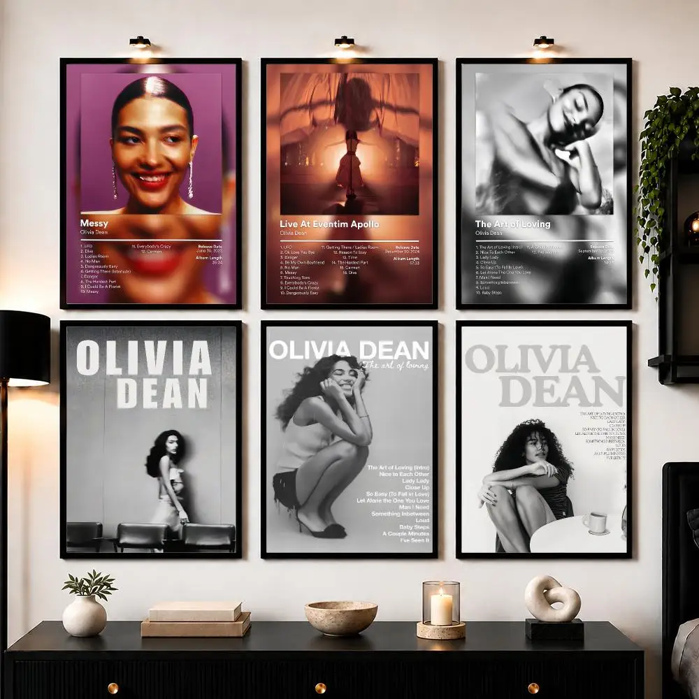 O-Olivia Dean The Art Of Loving Poster Wall Art Sticker For Living Room Bedroom Bar Home Decor Mural Painting Decoration