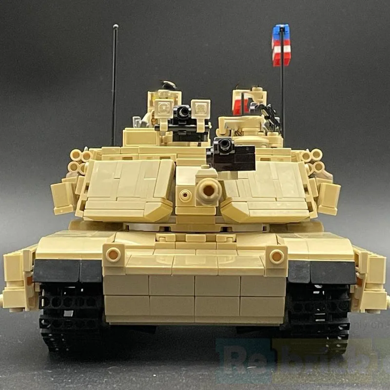 MOC-216672 M1A2 Tank Military War Luxury Tank Building Block Model Brick Compatible Puzzle Bricks KIDS TOYS Adult Gifts 1266PCS
