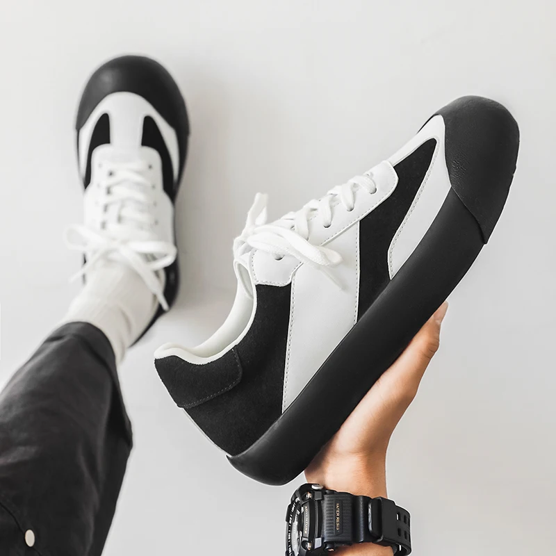 

​2025 Men’s Trendy Skate Shoes– Cool Street Style, Retro American Design, Thick Sole, Casual & Multipurpose