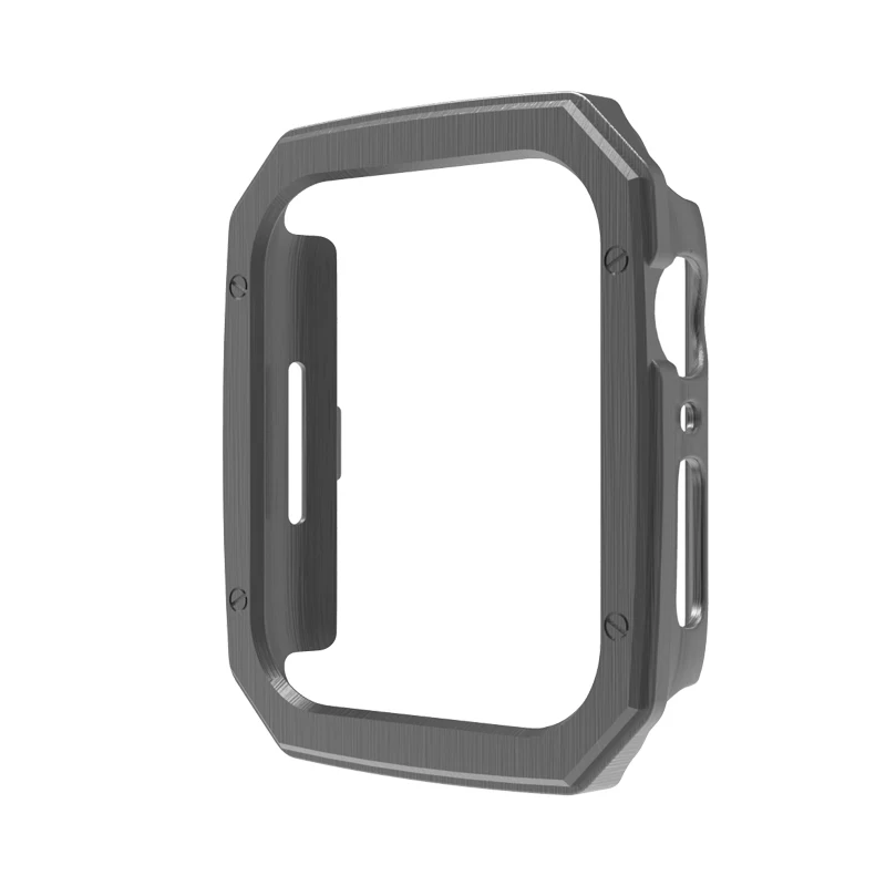 Funda rígida de PC para Apple Watch Ultra Series 8, 9, 49mm, 41mm, 45mm, cubierta de plástico chapado para IWatch 7 SE 5 4, 40mm, 44mm, funda protectora