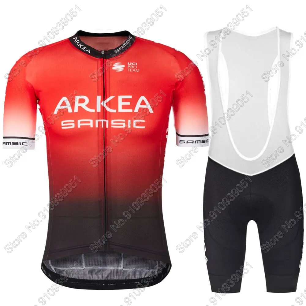 2021 ARKEA Samsic Cycling Jersey Set Summer Men Cycling Clothing Race Road Bike Suit Bib Shorts MTB Wear Ropa Ciclismo Maillot