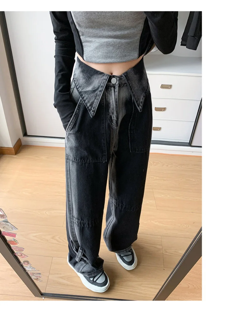 

Прямые джинсы женские в западном стиле пастушки в американском стиле ретро винтажные женские джинсовые модные удобные кисточки с бахромой унисекс