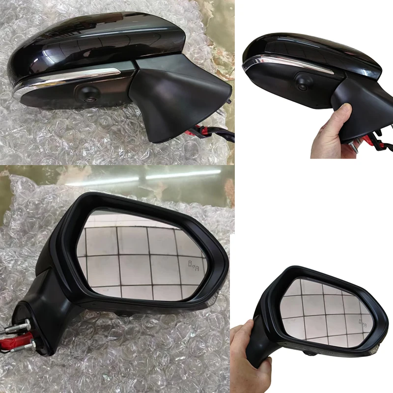 LHD 9+1-Pin Rearview Mirror For Toyota Camry 2024-2026 Side Mirror Electric fold Blind Spot Indicator Came Not fit US version