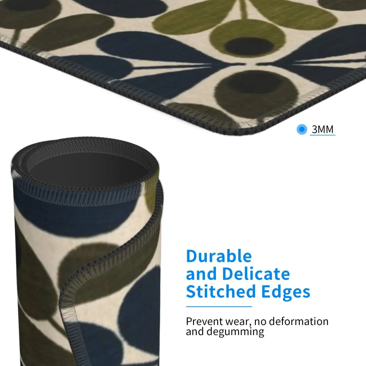 Abstract Acorn - Orla Kiely Design Mouse Pad Computer Keyboard Mouse Mat Gamer PC Desk Mat Office Accessories Table Mats