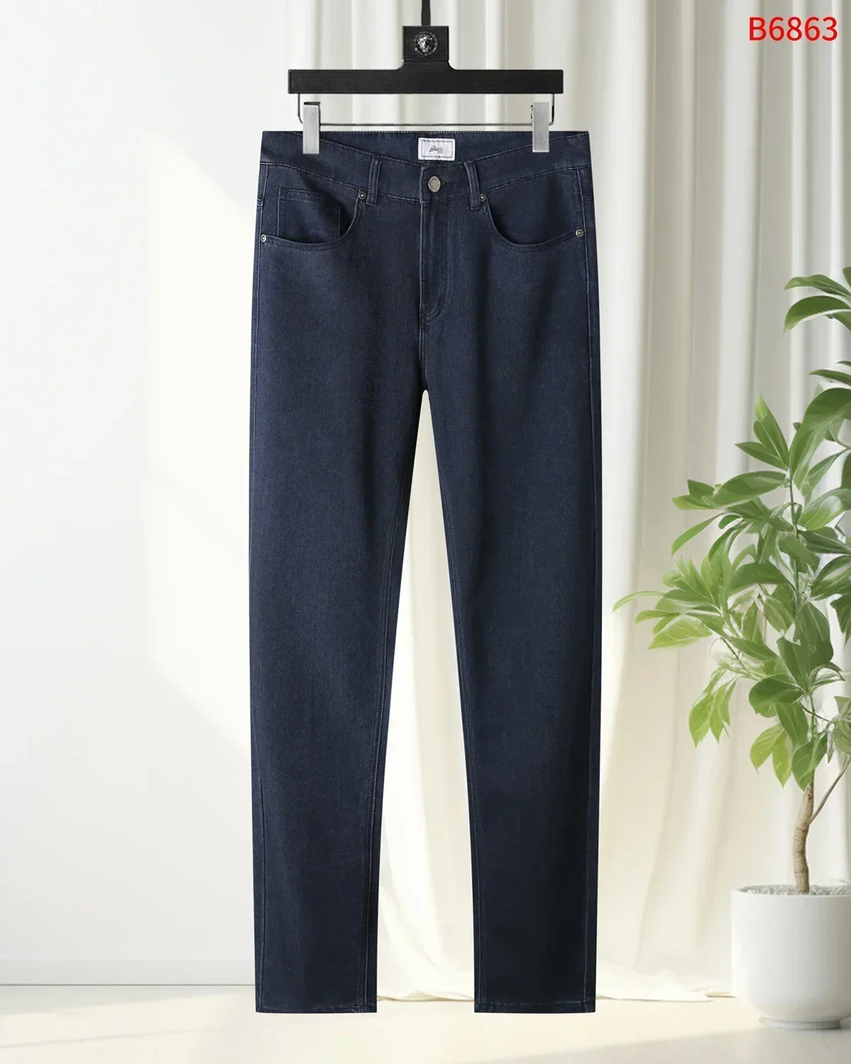 OECHSLI Jeans Thin Cotton Men 2025 Spring Summer new quality Middle waist outdoors comfort Big size 30-40 Pants