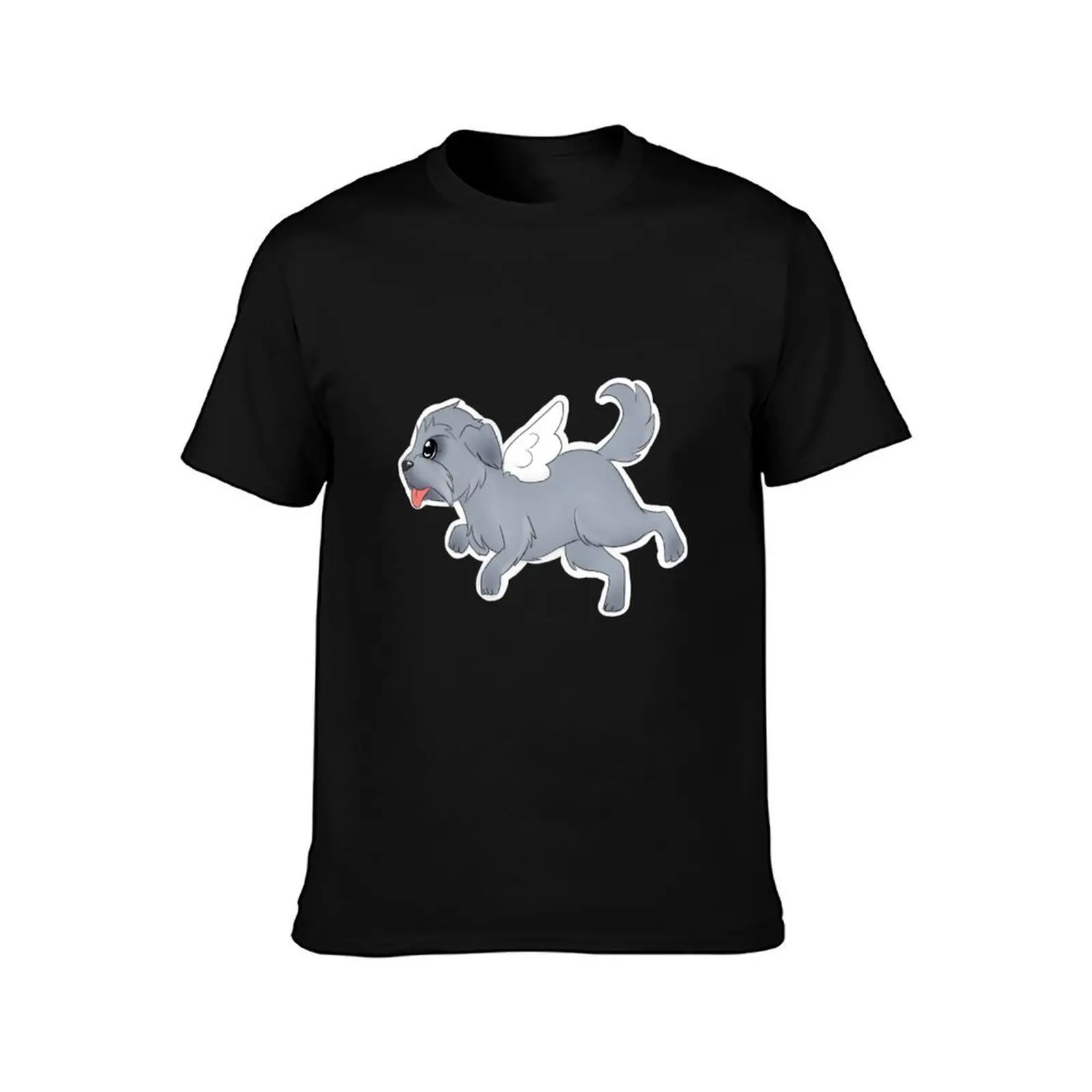 Winged pupper b T-Shirt Long Lasting Casual T-Shirt