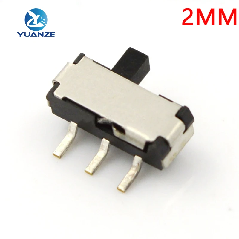 

10 шт. тумблер 9*3,5*3,5 мм 3 фута 2 шестерни, длина ручки 2 мм боковой патч ползунковый переключатель