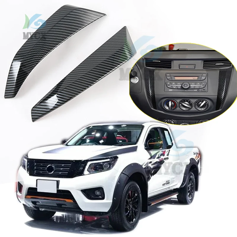 

Декоративная накладка на центральную консоль для Nissan Navara NP300 ST 2019-2022, модифицированная отделка интерьера, накладка на центральный столик, декоративная накладка на приборную панель.