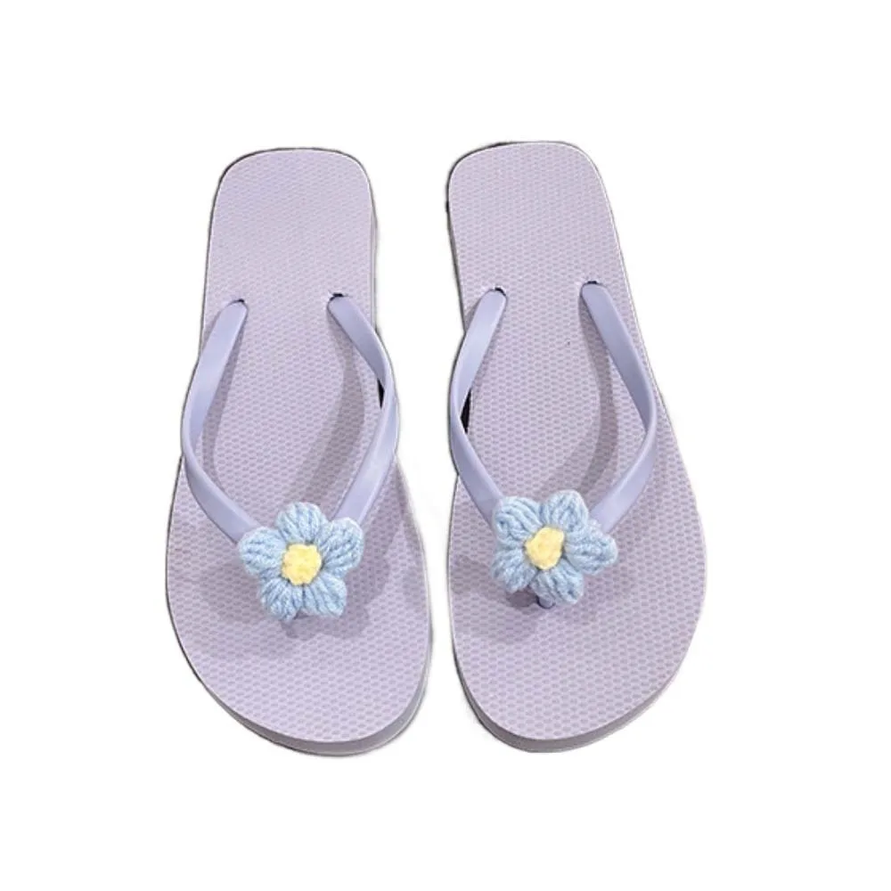 

Повседневные нескользящие шлепанцы с цветочным принтом, летние сандалии на мягкой подошве, легкая пляжная одежда, пляжные тапочки, уличная одежда