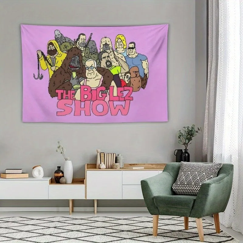 Sassy Sasquatch bedruckte Wandteppichgemälde von Strongman Show Schlafzimmer, Universitätsschlafsaal und Heimdekoration