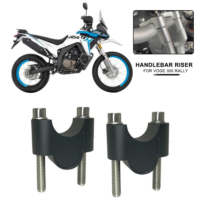 28mm Motorcycle Handlebar Riser Mount Handle Bar Clamp Rise Extend Adapter Fit For VOGE 300 RALLY 300 GY RALLY300